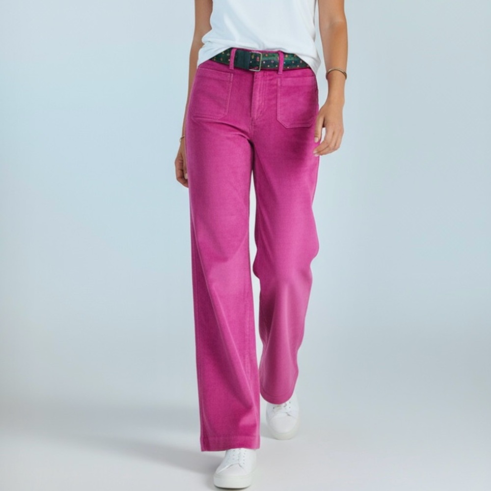 NWOT Vineyard Vines High Waist Wide Leg Corduroy Pants